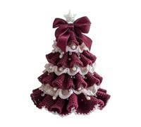 Limtula Ornement de Noël créatif Crochet avec nœuds pour fête de Vacances, tricoté à la Main, Accent de Vacances pour la Maison, Le Bureau, décorations de Noël en Peluche Douce, B