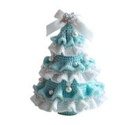 Limtula Ornement de Noël créatif crochet avec nœuds pour fête de vacances, tricoté à la main, accent de vacances pour la maison, le bureau, décorations de Noël en peluche douce, G