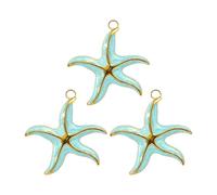 Limtula Pack DE 3 Gold Silver Plaqué Thème Marin Charme Robuste Pendeur Élégant pour Le Collier Personnalisable Bijoux Design Express Expédition Bijoux Composants Bricolage