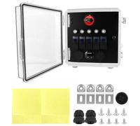 Limtula Panneau de changement à 5 interrupteurs avec dispositif QC3.0 PD30W et port 12 V étanche ABS boîte électrique pour camion marin panneau de changement imperméable pour bateaux, camions, VTT