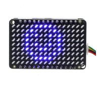 Limtula Panneau LED programmable avec 144 LED dans Un, Blue Display | 144 LED contrôlées indépendamment, gradation linéaire en 256 étapes, animations expressives et affichages de motifs