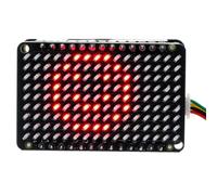 Limtula Panneau LED programmable avec 144 LED dans Un, Red Display | 144 LED contrôlées indépendamment, gradation linéaire en 256 étapes, animations expressives et affichages de motifs