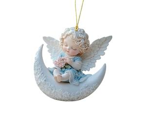 Limtula Pendentif Acrylique bébé angélique coloré 2D sur lunes, F338 2