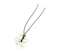 Limtula Pendentif en cordon pour femmes, collier de fleurs rétro, bijoux, accent de tenue superposée, dîner bureau, de w nd, charme, collier pendentif en fleurs rétro, bijoux à long cordon, de
