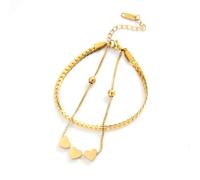 Limtula Pendentif en forme de cœur exagéré en acier inoxydable texturé bijoux de poignet tendance et tendance pour femme en forme de cœur, taille unique, Comme décrit