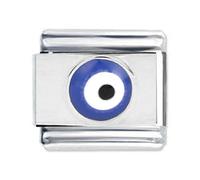 Limtula Perles Carrées Oeil Bleu Breloque Italienne Lien Accessoire De Fabrication Module Fournitures Composant Bijoux Approprié