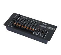 Limtula Petit contrôleur d ' éclairage DMX512 avec Bouton Lumineux | Batterie rechargeable portable de type C, curseurs à 8 canaux, 5 effets de programme pour événement de mariage