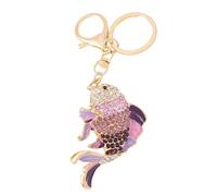 Limtula Porte-clés créature sous-marine polyvalent option cadeau Kirsite illustration avec détails en cristal éblouissants Porte-clés sur le thème marin, D, taille unique