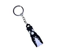 Limtula Porte-clés de plongée portable en silicone Miniature Palmes de plongée Porte-clés Porte-clés léger pour les amateurs de mer