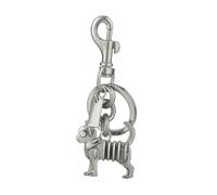 Limtula Porte-clés élégant en forme de porte-clés à suspendre - Texture en alliage - Convient pour les personnes élégantes et un usage quotidien - Porte-clés tendance pour les étudiants, Argenté