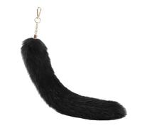 Limtula Porte-clés en forme de queue de renard - Jouet pour sac à main - Accessoire de sac à main - Porte-clés à crochet - Breloque en forme de fourrure de renard - Porte-clés de voiture - Cadeau de