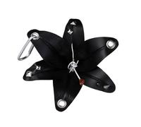 Limtula Porte-clés moderne à motif floral - Décoration à suspendre pour enfants et famille - Support en résine léger, Noir , taille unique