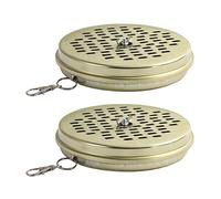 Limtula Porte-encens Enroulé Contre Les Moustiques Boîte De Rangement Brûleurs D'encens Ignifuges avec Poignée pour La Randonnée Brûleurs Enroulés avec Poignée