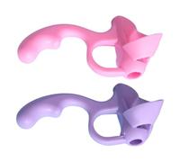 Limtula Porte-stylo ergonomique en silicone à cinq doigts pour stylos - Aide à l'écriture - Pour tout-petits et étudiants - Poignées en silicone pour écriture manuscrite