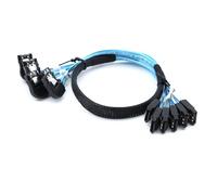 Limtula Premium SAS4.0 6SATA to 6SATA 7PIN Data Server Cable Données Durs pour Les Serveurs
