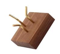 Limtula Présentoir en bois pour spécimens minéraux, fossiles et pierres précieuses, support décoratif en forme de roche pour géodes, Small, Comme décrit