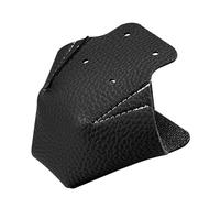 Limtula Protège-orteils universels en cuir synthétique résistant à l'abrasion pour patins à roulettes pour terrains accidentés, Noir , Taille unique