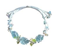 Limtula Raws Stone Filet d'énergie tissé à la main avec pierres précieuses blanches Accessoire tendance pour toutes les occasions, taille unique, Comme décrit