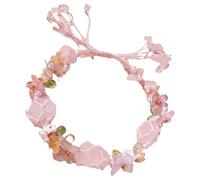 Limtula Raws Stone Filet d'énergie tissé à la main avec pierres précieuses blanches Accessoire tendance pour toutes les occasions, taille unique, Comme décrit