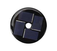 Limtula Remplacement de Panneau Rond 2V pour Lampes de Jardin | Cellule photovoltaïque encapsulée époxy pour lampes de jardin extérieures, faible consommation d ' énergie, étanche,