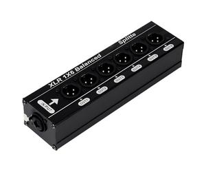 Limtula Répartiteur de Son équilibré 1 à 6 XLR avec Construction | Reproduction sonore haute fidélité, installation rapide pour les ingénieurs du son professionnels, connectivité