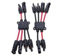 Limtula Répartiteurs solaires à Branche en Y avec résistance et Configuration sans Outil pour Les réseaux extérieurs connecteur de Branche en Y photovoltaïque