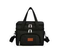 Limtula repas thermique 12 L, conception isolée étanche, Black | Rétention du froid, doublure à essuyage rapide, alimentaire isolé pour les infirmières, la construction,