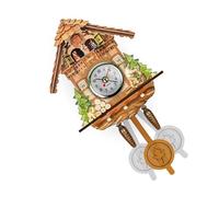 Limtula Rustics - Horloge Murale en Bois avec Oiseaux, pour Le Confort, Les Maisons intemporelles, l ' Environnement, chronométrage précis, améliore l ' esthétique Naturelle du Mur, C