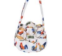 Limtula Sac de ramassage d'œufs avec poignée et 7 poches pour un transport sûr des œufs frais de volaille et de poulet de ferme