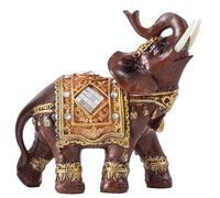 Limtula Sculpture d ' éléphant thaïlandais, Base antidérapante, décoration Feng Shui, Figurine d ' éléphant en résine, de Richesse pour la Maison et Le Bureau