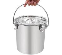 Limtula Seau professionnel pour machine à traire 3 L/5 L en acier inoxydable pour bovins, moutons et chèvres