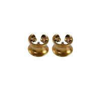 Limtula Selles en cuivre bouchons d ' oreille en forme de U, boucles d ' oreilles à Double jauge évasée, civières, Styles Punk, bijoux pour le corps, piercings en U réglables