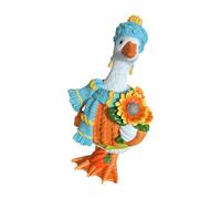 Limtula Statue de Canards d ' Automne, décoration saisonnière en résine pour étagère, cheminée, de Table, Figurine autoportante Peinte à la Main, Statue de Canards d ' Automne, décoration de Table de