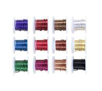 Limtula Sturdy Anodized Craft Wires 12 Gauge Multipurpose for Wrapping and Decoration 12 Color Craft Supplies Daily Use Colored Wire