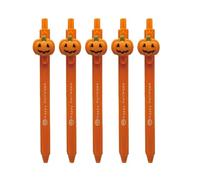 Limtula Stylo Gel Dessin Animé Halloween Pointe 0.5MM Séchage Rapide Écriture En Douceur Pour Étudiant Adulte Notes Instruments D'écriture Journal 5 Pièces