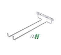 Limtula Support mural pour verres à vin en métal pour cuisine, 1 rangée, noir