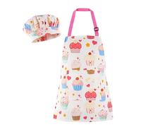 Limtula Tablier imprimé et chapeau de cuisine ergonomique et doux, B1