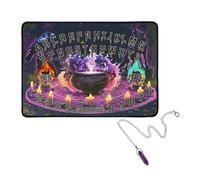 Limtula Tapis en caoutchouc pour pendules mystiques - Planche d'exploration spirituelle - Tapis de divination pour la pratique spirituelle