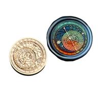Limtula Timbre de Sceau de tête en Laiton série astronomique scellant Le Timbre ciré pour Carte Lettre Invitations décoration Horloge Sceau ciré Brass Head Sealing, K