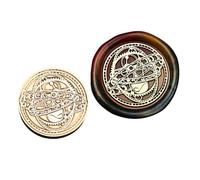 Limtula Timbre de Sceau de tête en Laiton série astronomique scellant Le Timbre ciré pour Carte Lettre Invitations décoration Horloge Sceau ciré Brass Head Sealing, J