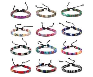 Limtula Tissé à Motifs Uniques, Multicolore, Tendance, Bijoux Faits à la Main, pour Les Festivals de Musique et Les Vacances, Bracelets réglables