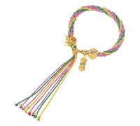 Limtula Tissé en coton robuste de tibétain, accessoire pour femmes en quête de chance et de protection dans des bijoux d ' anniversaire multicolores à la mode