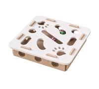 Limtula Toy De Puzzle D'enrichissement Plusieurs Chats avec des Compartiments Ressentie L'activité Construction Activité Mentale Stimulation Mentale Play Box Cats Intelligence Toy