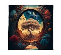 Limtula Trees of Life Tarots Cards Nappe Autel Tissu Divinations Oracles Divinations Jeu de société Arbres de vie Tarots Cartes Spirituel Deckcloth