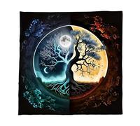 Limtula Trees of Life Tarots Cards Nappe Autel Tissu Divinations Oracles Divinations Jeu de société Arbres de vie Tarots Cartes Spirituel Deckcloth