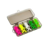 Limtula Truite Swimbait 5 pièces Topwater Grenouilles leurres Ensemble 3.7 cm / 4.7 cm Grenouilles manivelle leurres pêche appâts Souples avec Crochet appâts Souples
