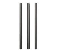 Limtula Tubes de réparation de Canne à pêche Creux en Carbone, 3 pièces, pour Fixation de Canne à pêche, avec Assemblage, Merveilleuse durabilité et Large adéquation, Tube de réparation de Canne à