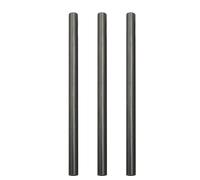 Limtula Tubes de réparation de Canne à pêche Creux en Carbone, 3 pièces, pour Fixation de Canne à pêche, avec Assemblage, Merveilleuse durabilité et Large adéquation, Tube de réparation de Canne à