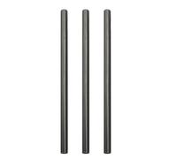 Limtula Tubes de réparation de Canne à pêche Creux en Carbone, 3 pièces, pour Fixation de Canne à pêche, avec Assemblage, Merveilleuse durabilité et Large adéquation, Tube de réparation de Canne à