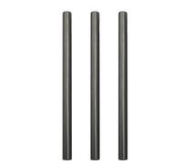 Limtula Tubes de réparation de Canne à pêche Creux en Carbone, 3 pièces, pour Fixation de Canne à pêche, avec Assemblage, Merveilleuse durabilité et Large adéquation, Tube de réparation de Canne à